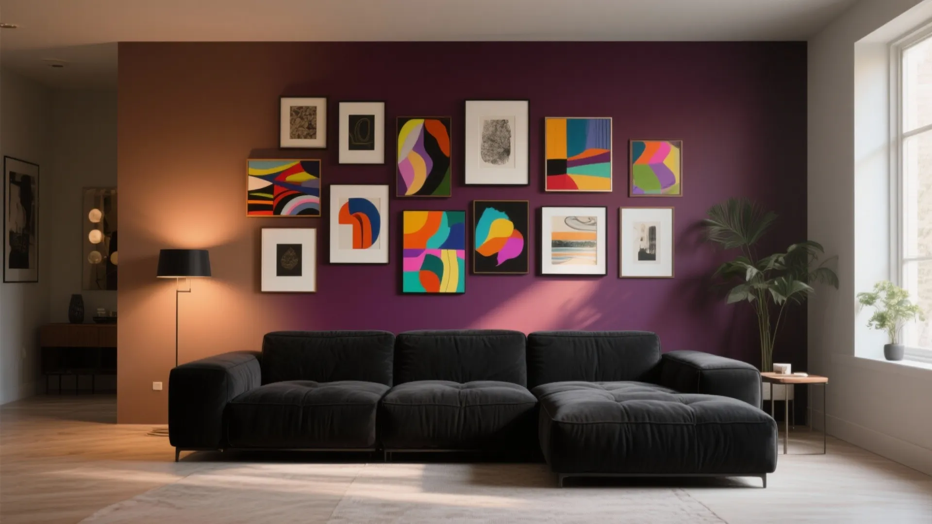 3. Create contrast with wall color and art