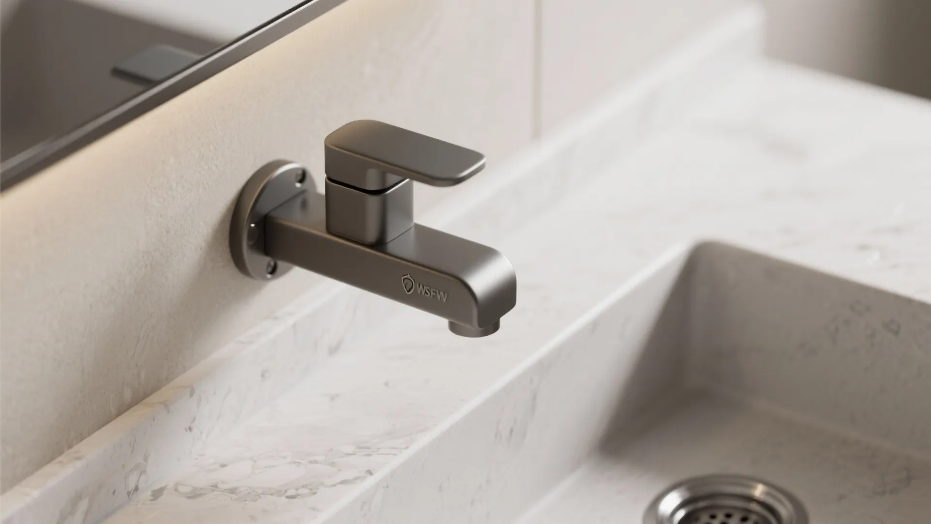 Wall-mounted basins with hidden storage