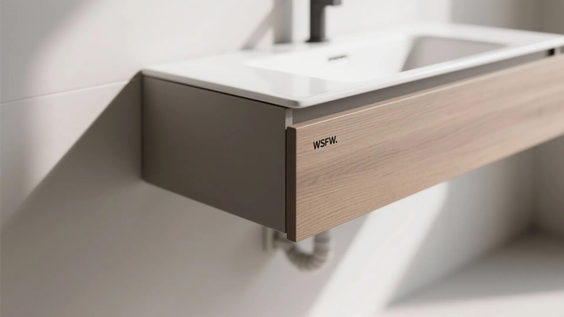 Wall-Mounted Basins with Hidden Storage