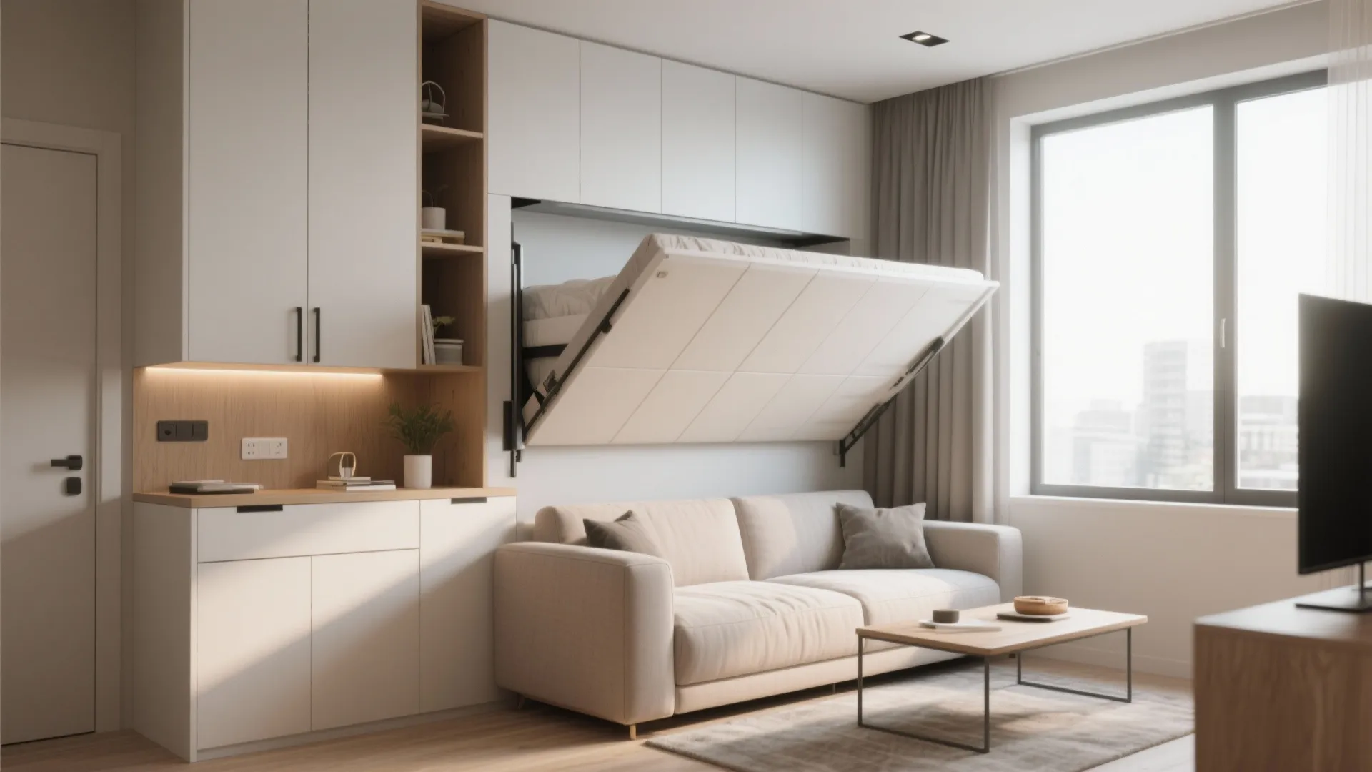9. Wall Beds with Sofas