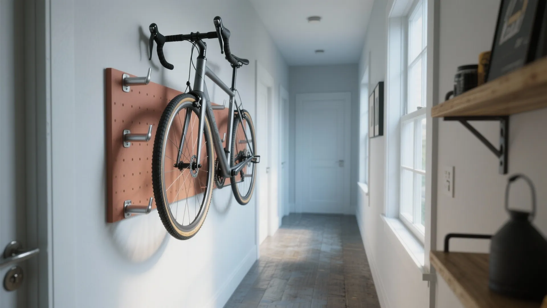 Bike Rack Wall DIY: Create Your Own Space-Saving Storage: 1 Minute to Build a Functional Wall-Mounted Bike Rack at Home