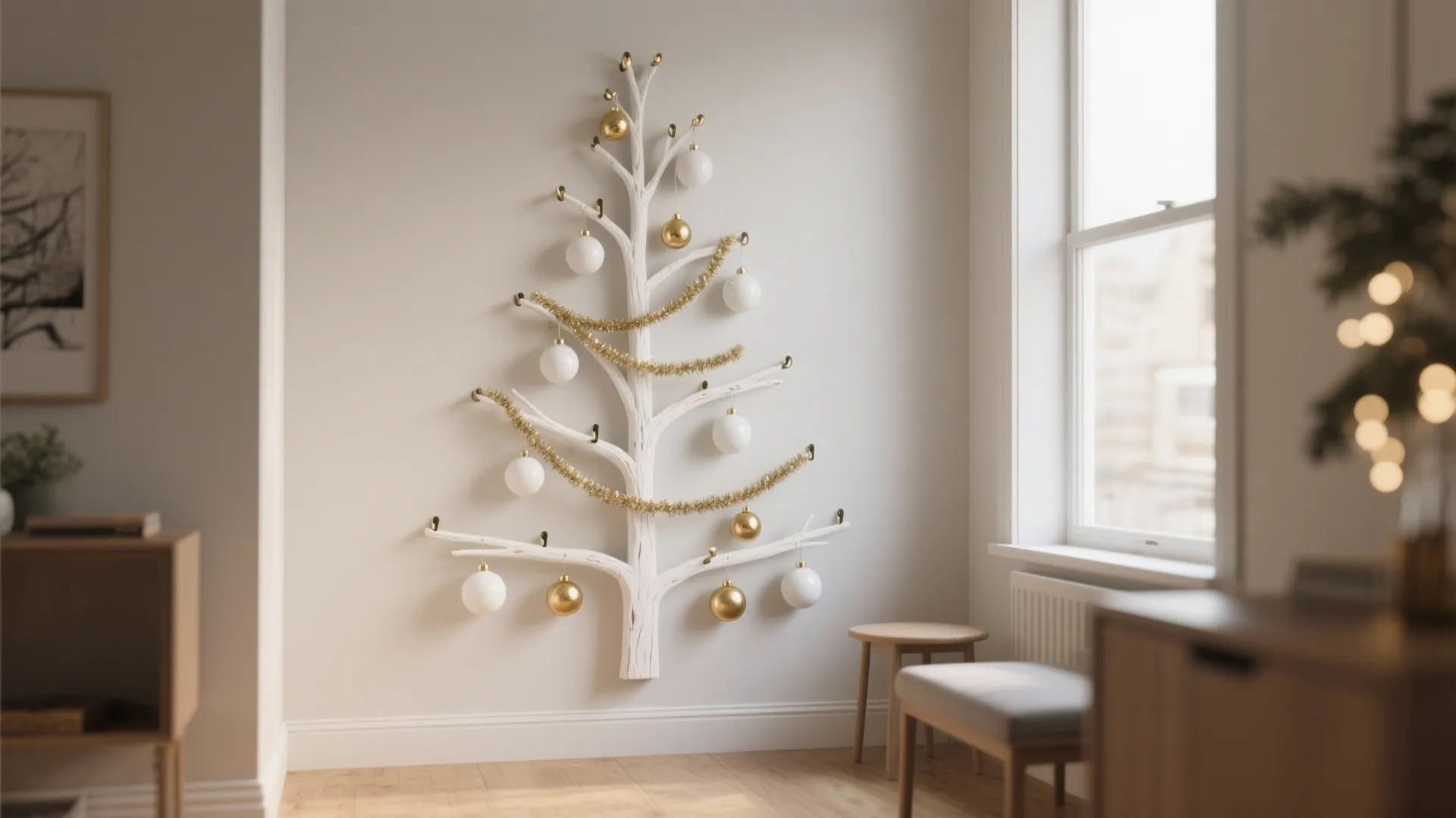 1. Wall-mounted branch tree