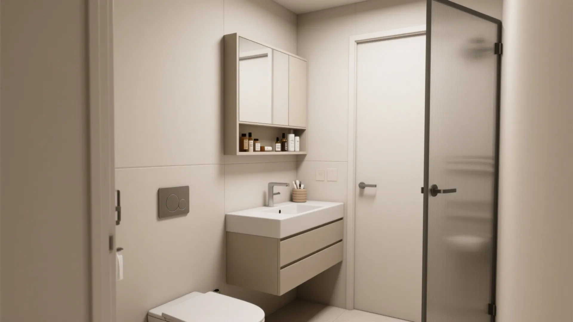 2. Use sealed storage and wall-mounted cabinets