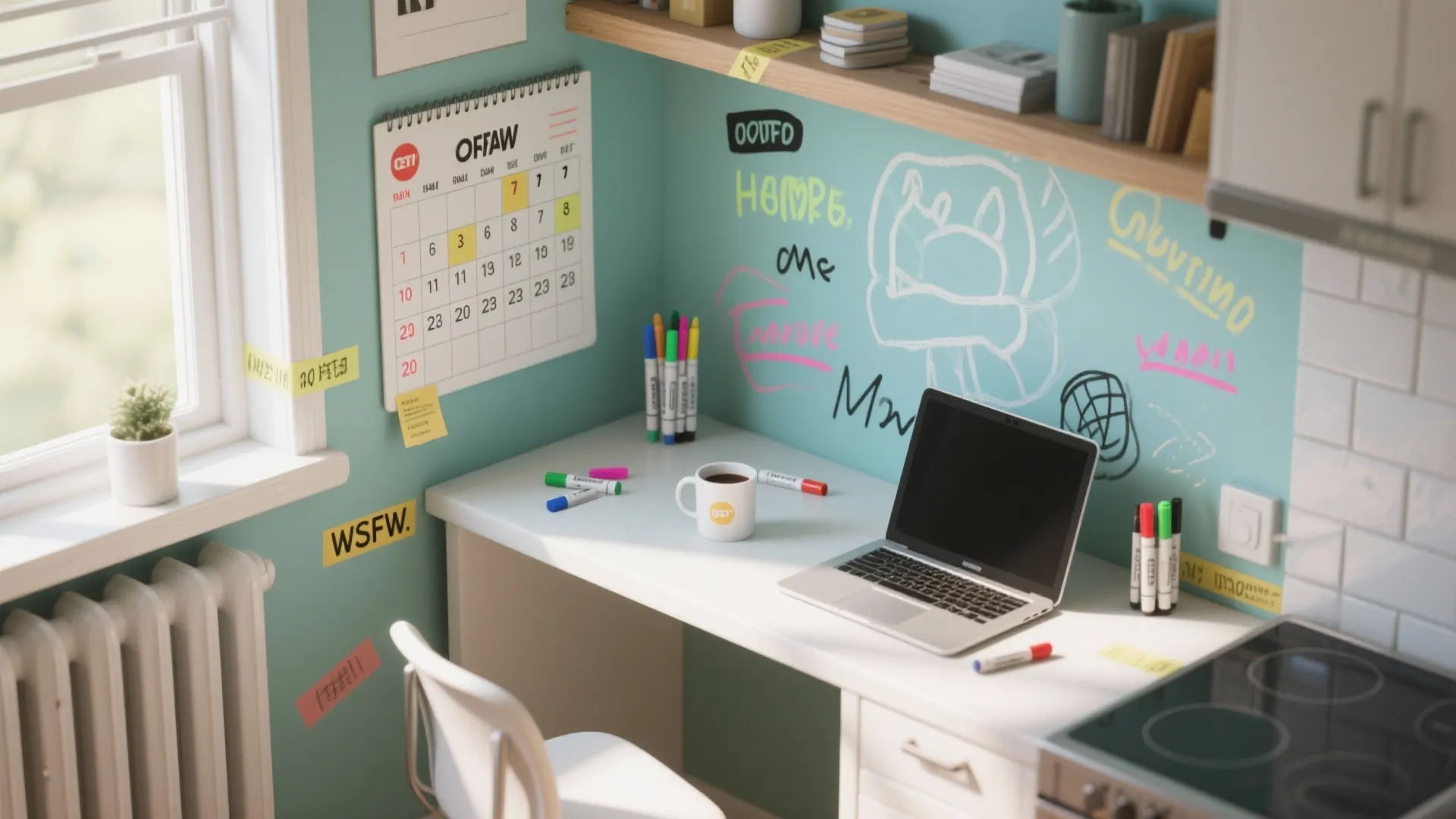 2. Functional Wall Graphics (Labels & Calendars)