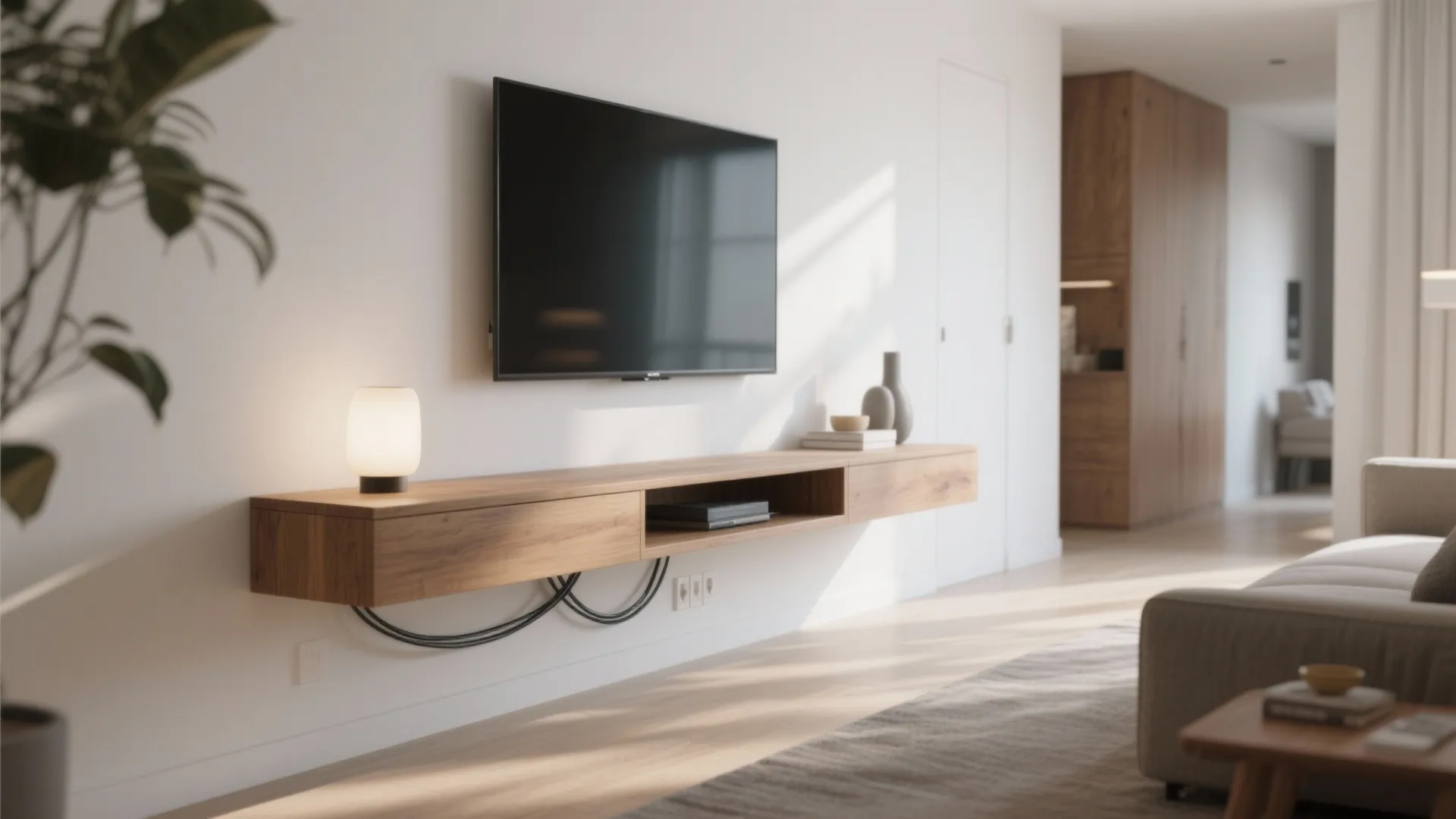 3. Slim Profile Media Units and Wall-Mounted Consoles