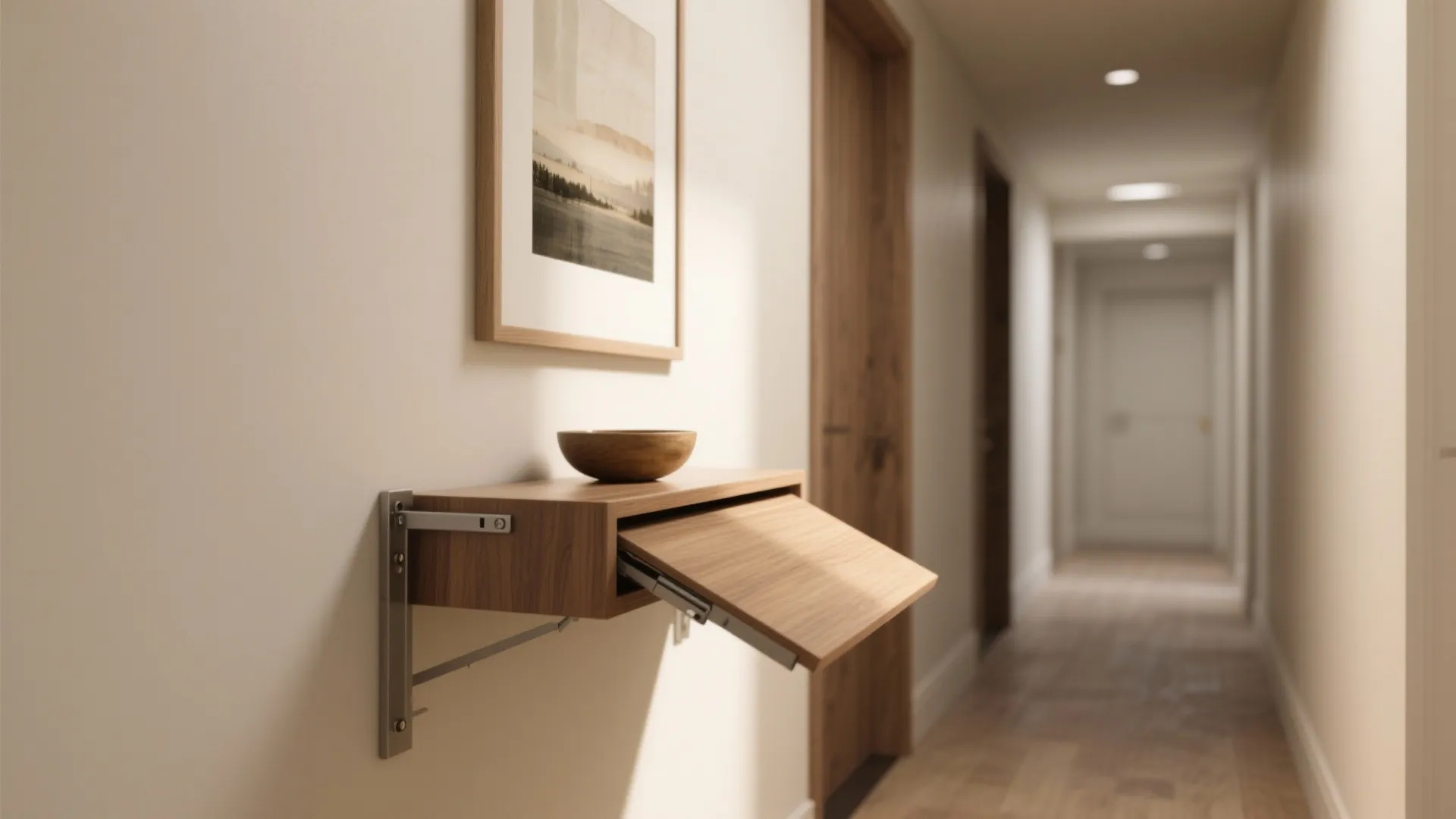 1. Go wall-mounted or console-to-table