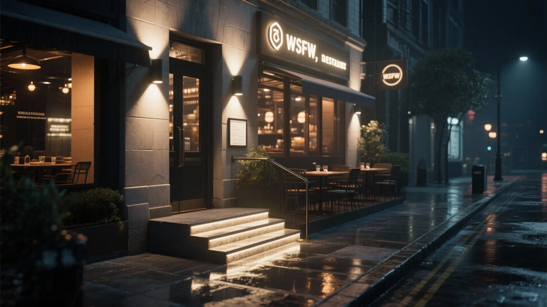 3. Wall-Mounted Downlights for Entrances and Walkways