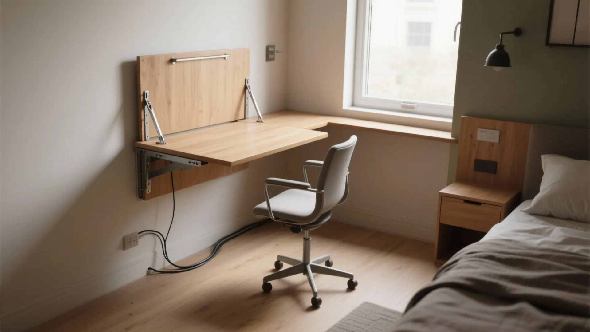 Folding Computer Desk: 5 Small-Space Ideas: Practical, stylish folding computer desk solutions I’ve used to save space and boost function in tiny homes