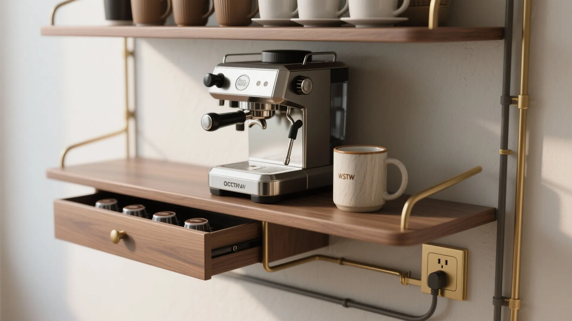 3. Wall-Mounted Espresso Stations