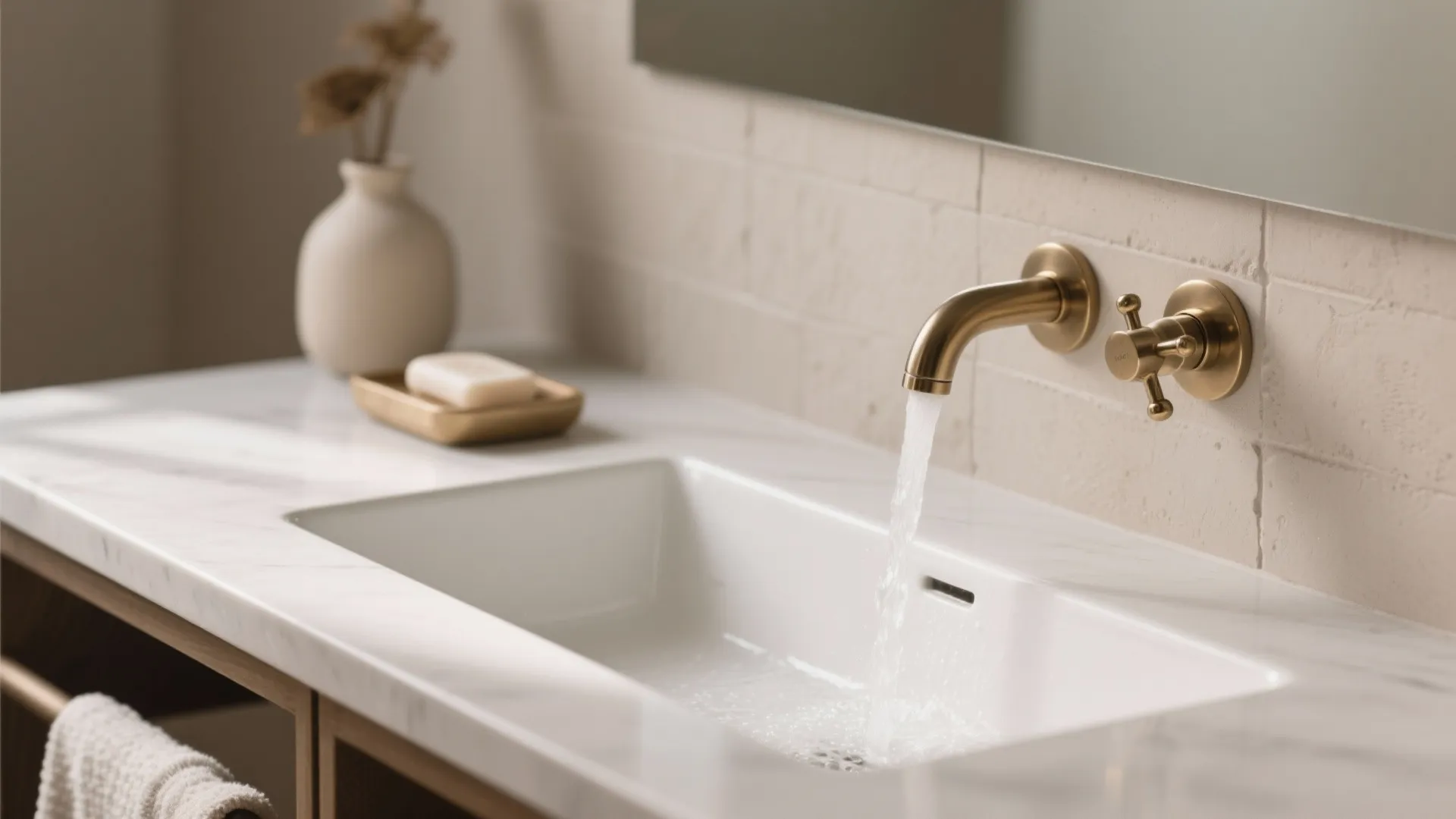 Wall-Mounted Faucets to Free Counter Space