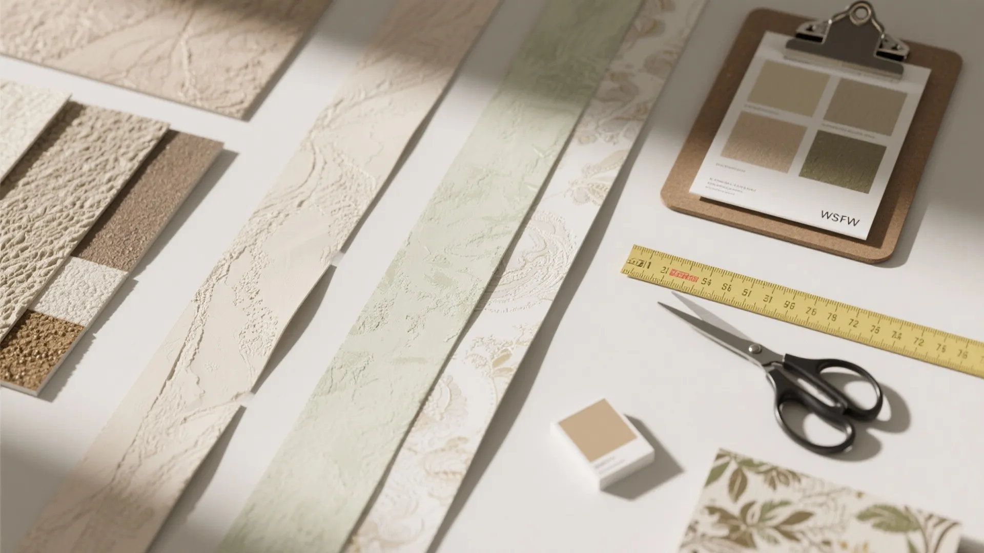 3. Cover with thin wall finishes or wallpaper