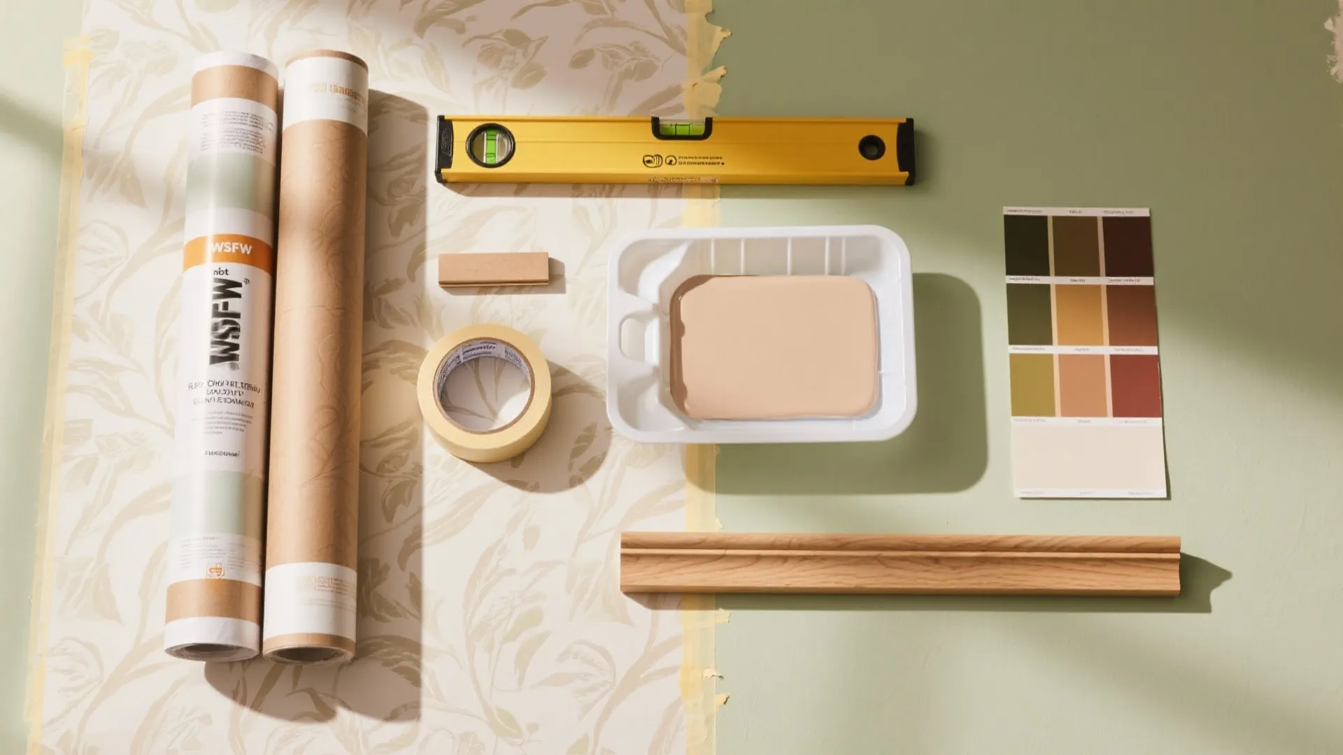 2) Peel-and-Stick (and Paint) for Big Personality