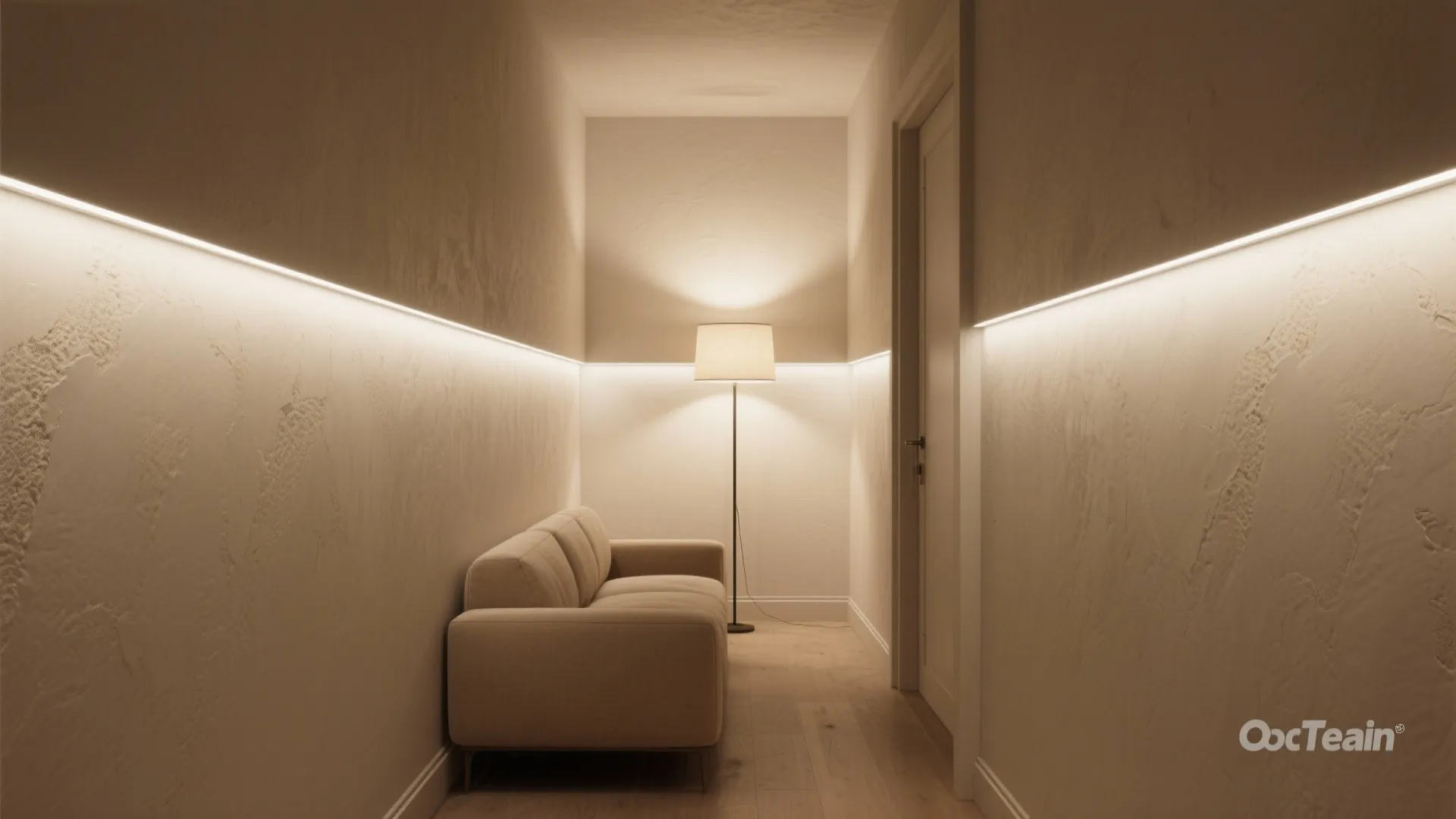 2. Use Wall and Floor Washes to Open the Room