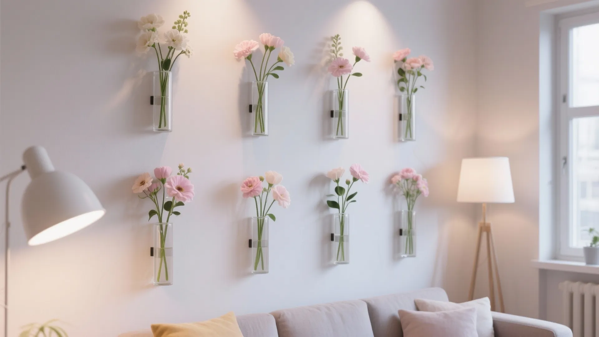 3. Wall-mounted Floral Installations