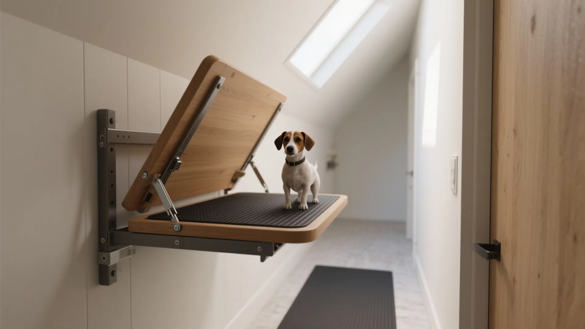 2. Wall-Mounted Fold-Down Table