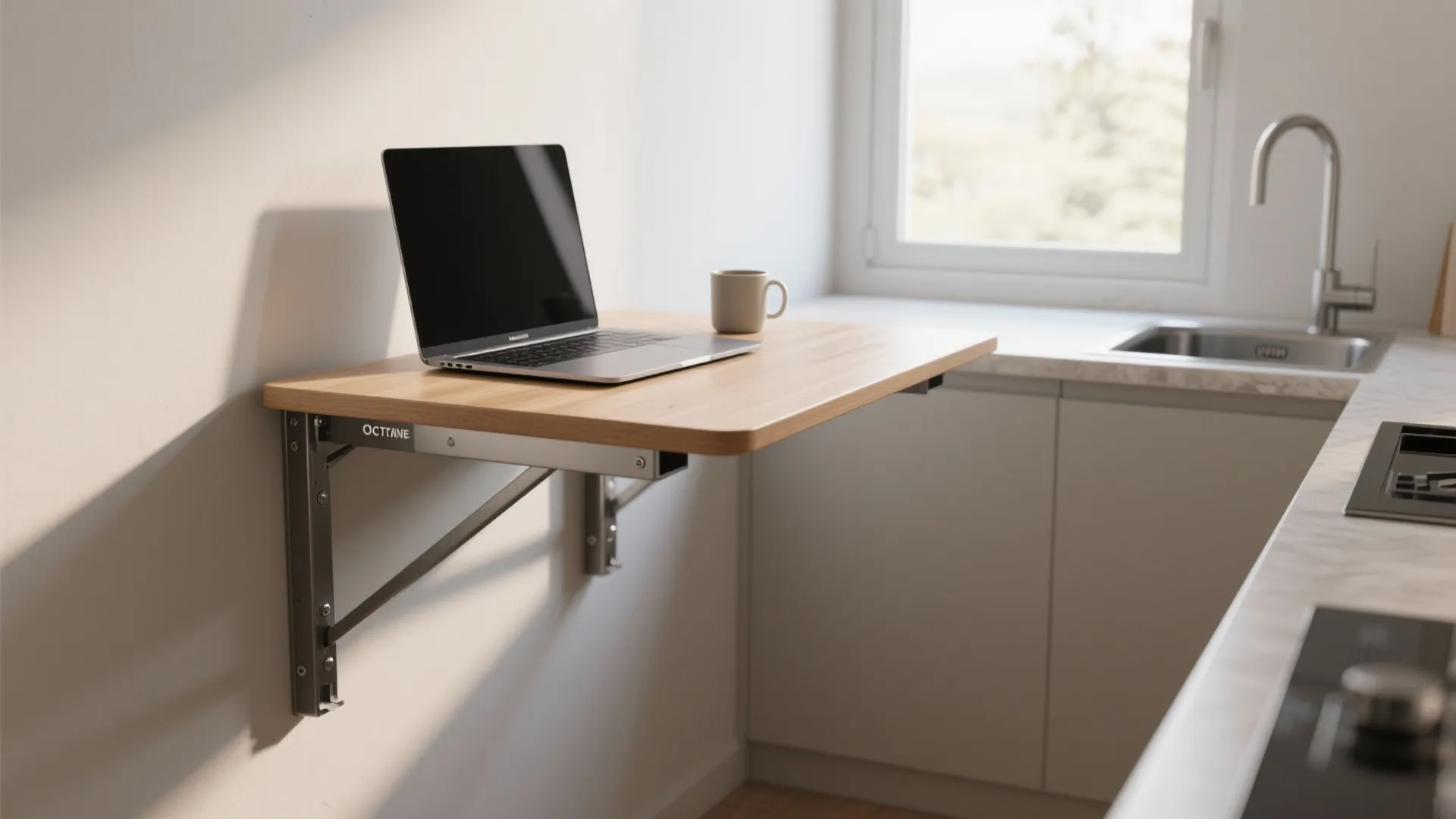 Wall-mounted foldaway table