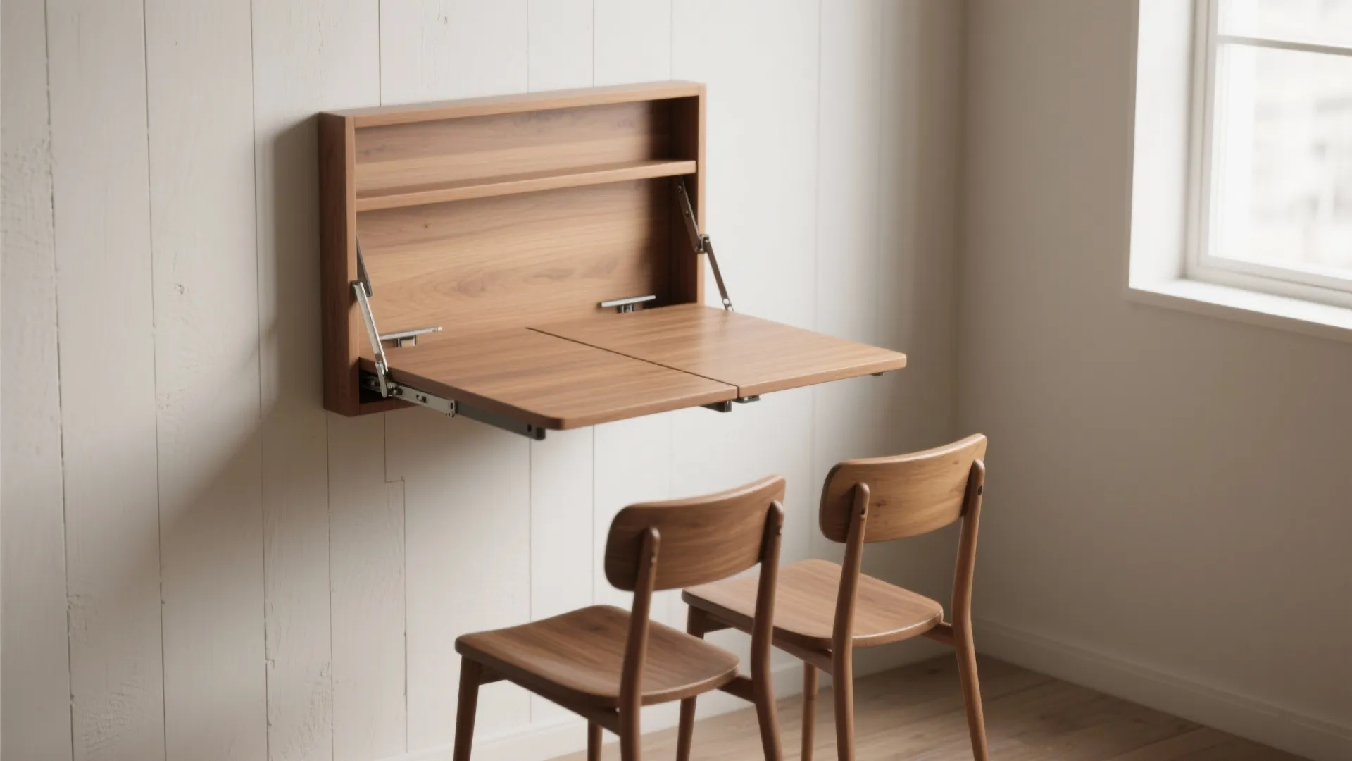 1. A drop-leaf or wall-mounted folding table