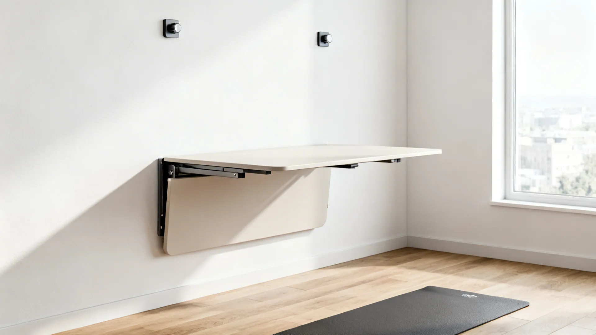 4. Wall-mounted folding table