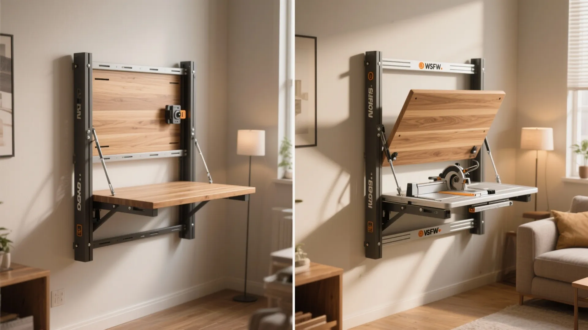 4. Wall-Mount Fold-Out — minimal footprint, maximum trickery