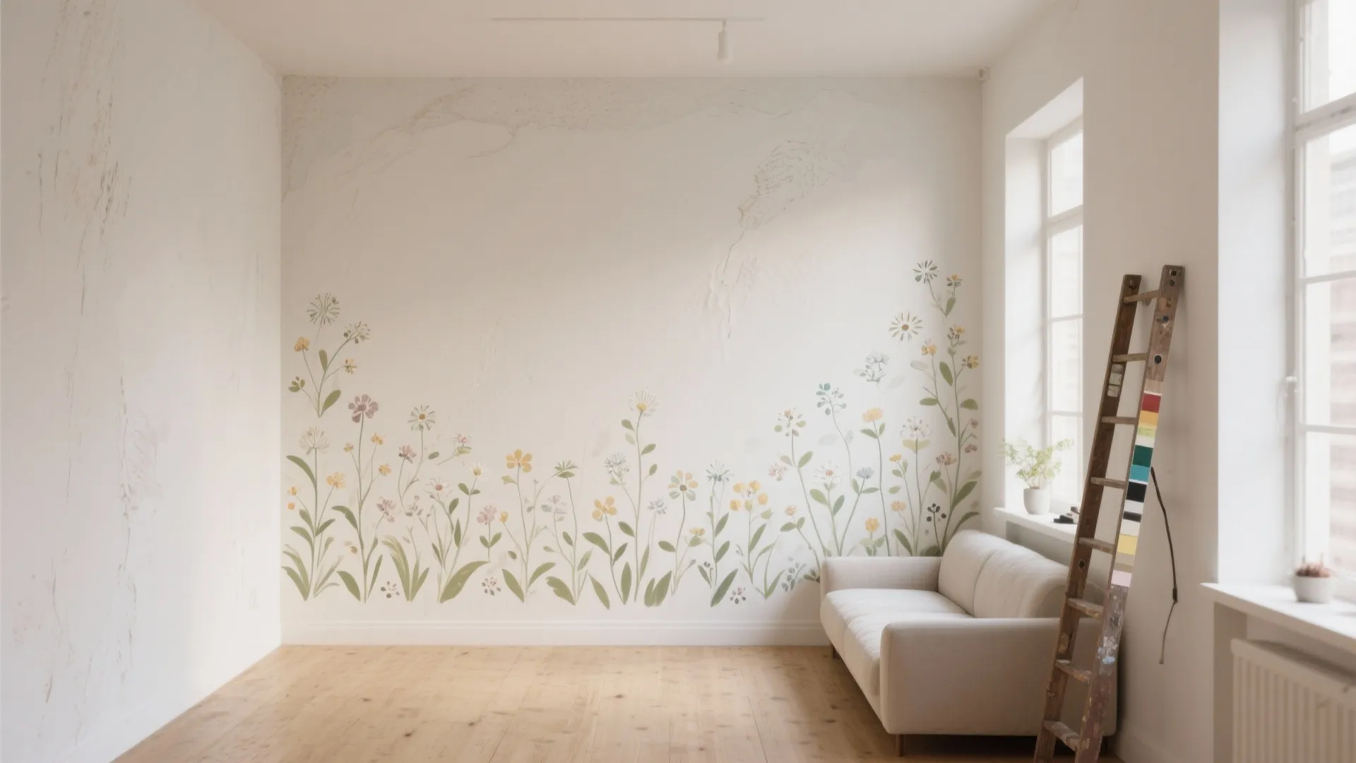5 Painted Wall Flowers Ideas: Small-space painted wall flowers: playful, practical mural ideas from a pro