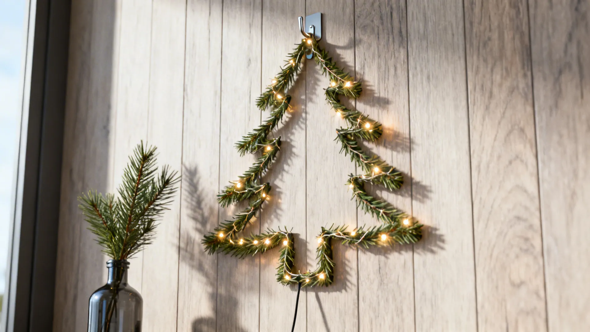 1. Go Evergreen Vertical: Wall Trees & Hanging Greenery