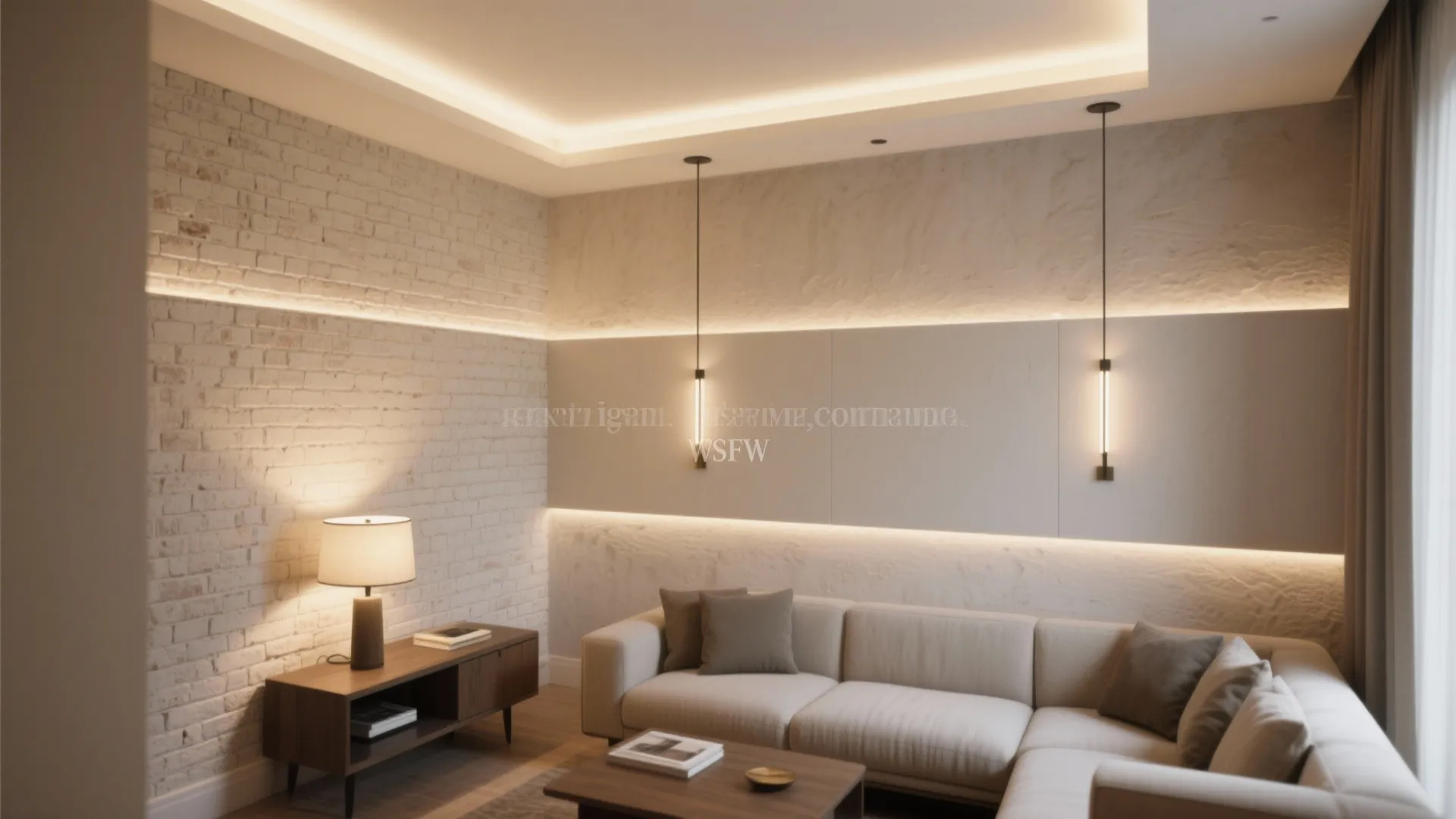 Layered lighting with wall grazers