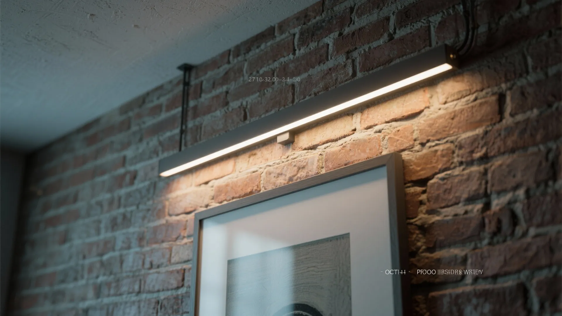 2) Picture lights and wall grazers for texture drama