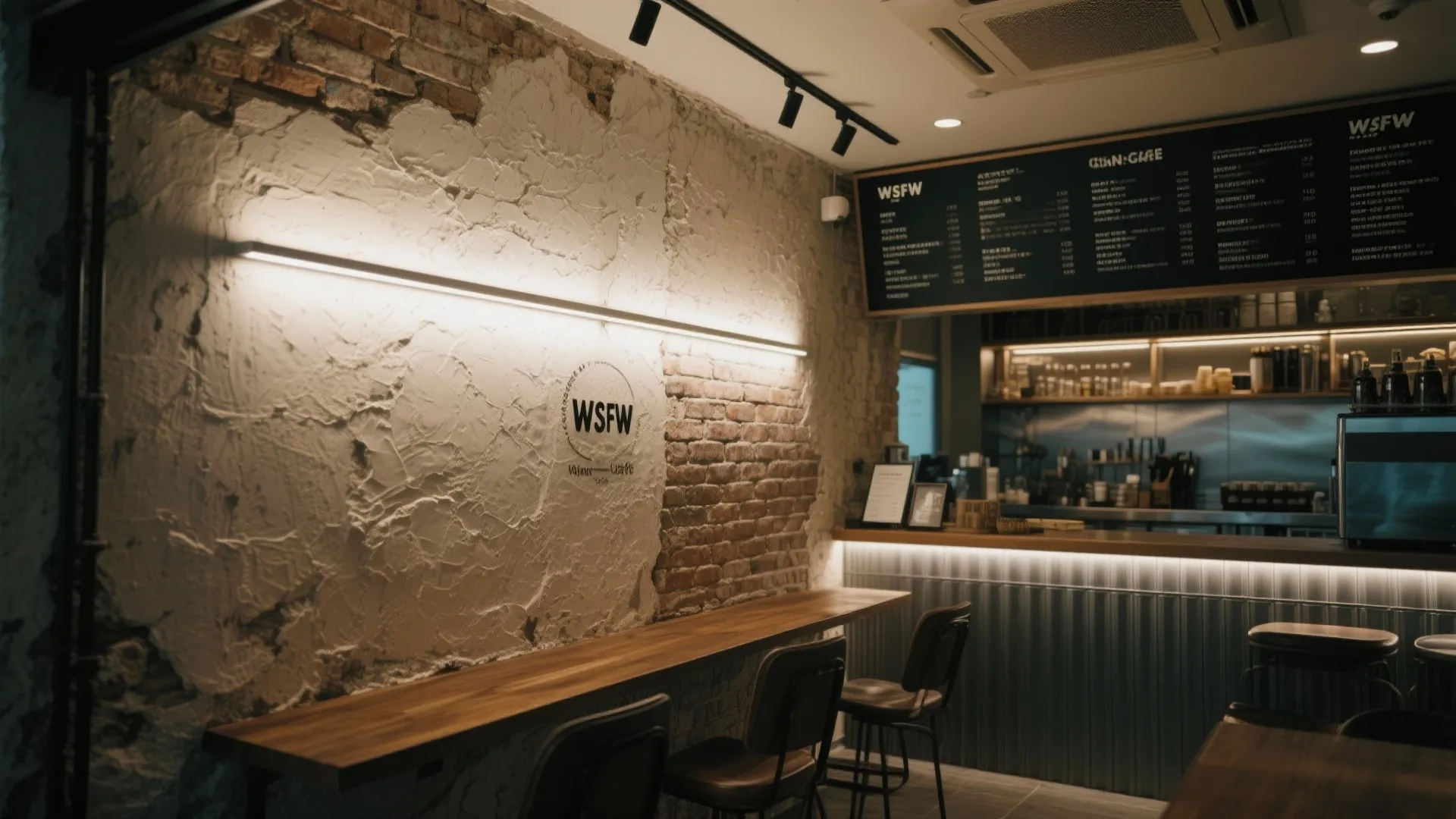 Wall grazing and backlit menus