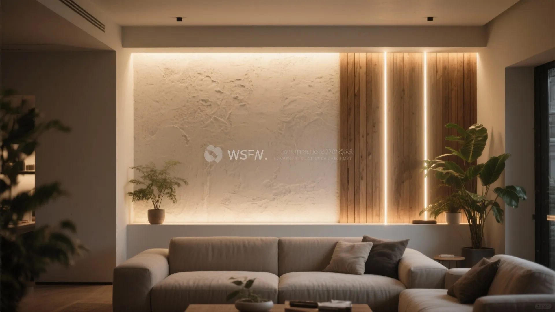 Wall-wash and grazing for texture-rich surfaces