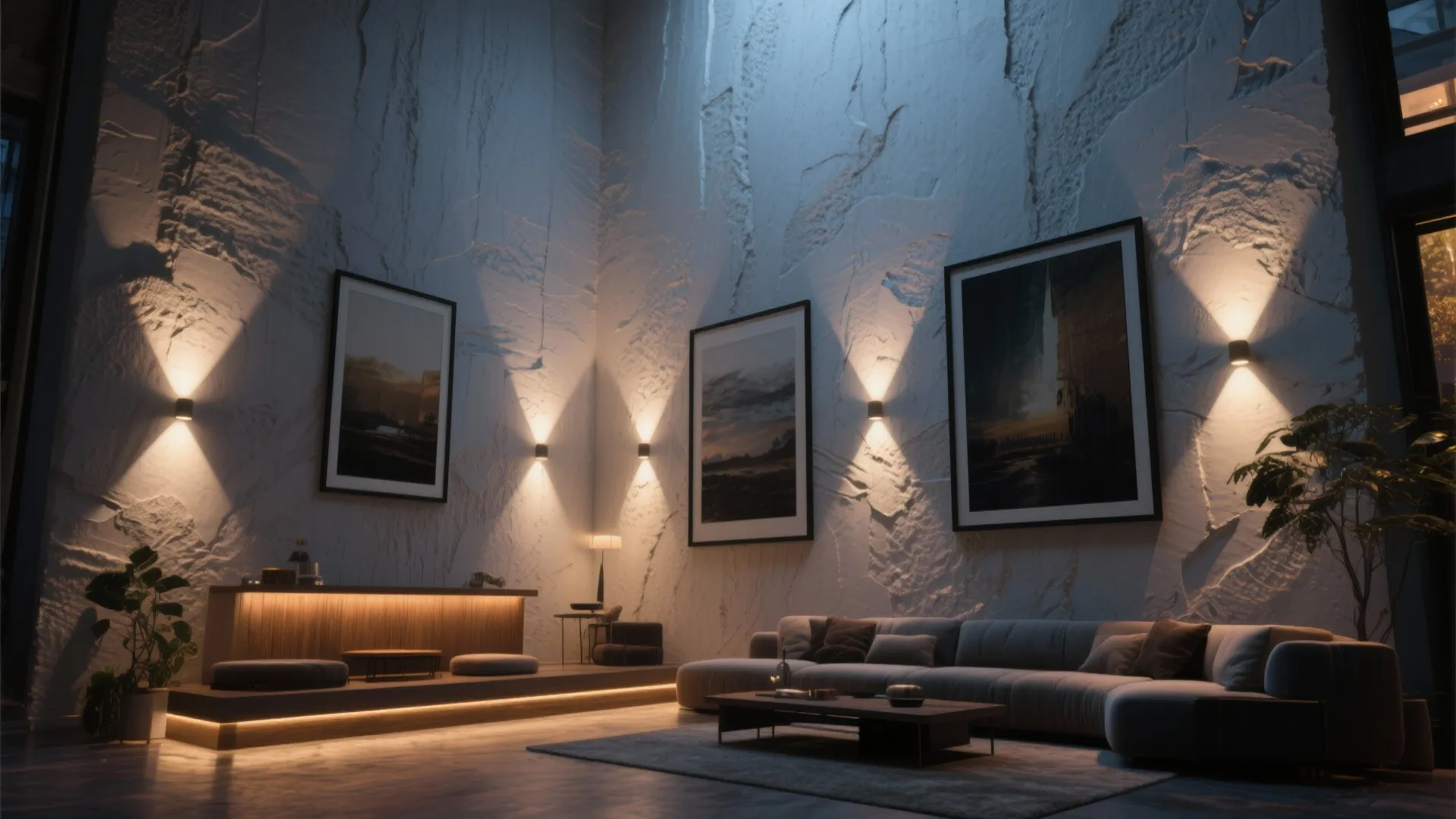 3. Wall grazing and uplighting