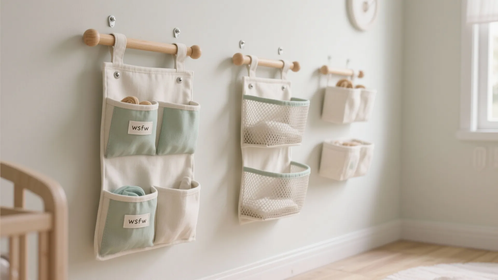 4. Wall-Mounted Baskets and Hanging Sorters