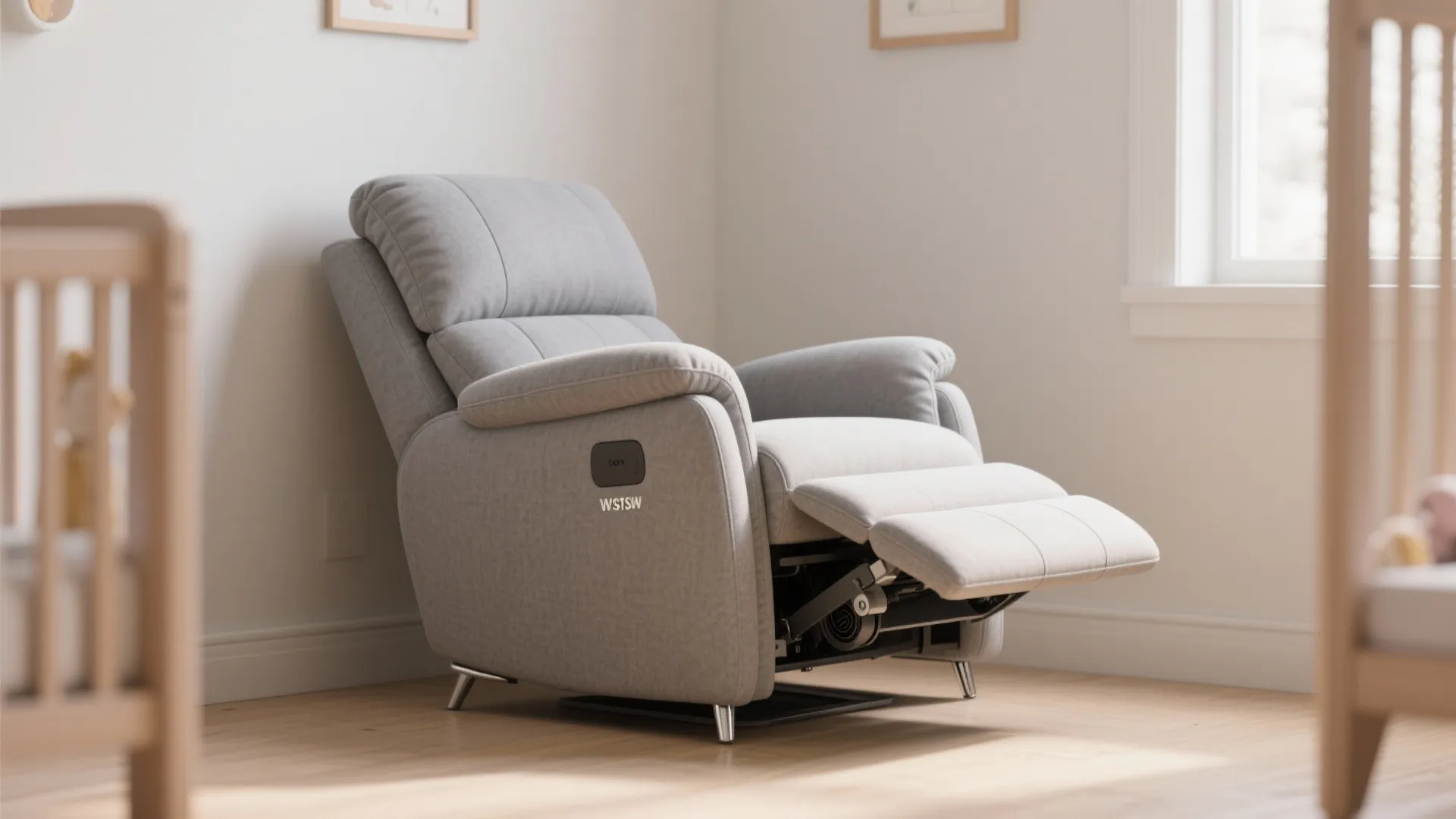 Wall-hugging recliner that tucks close