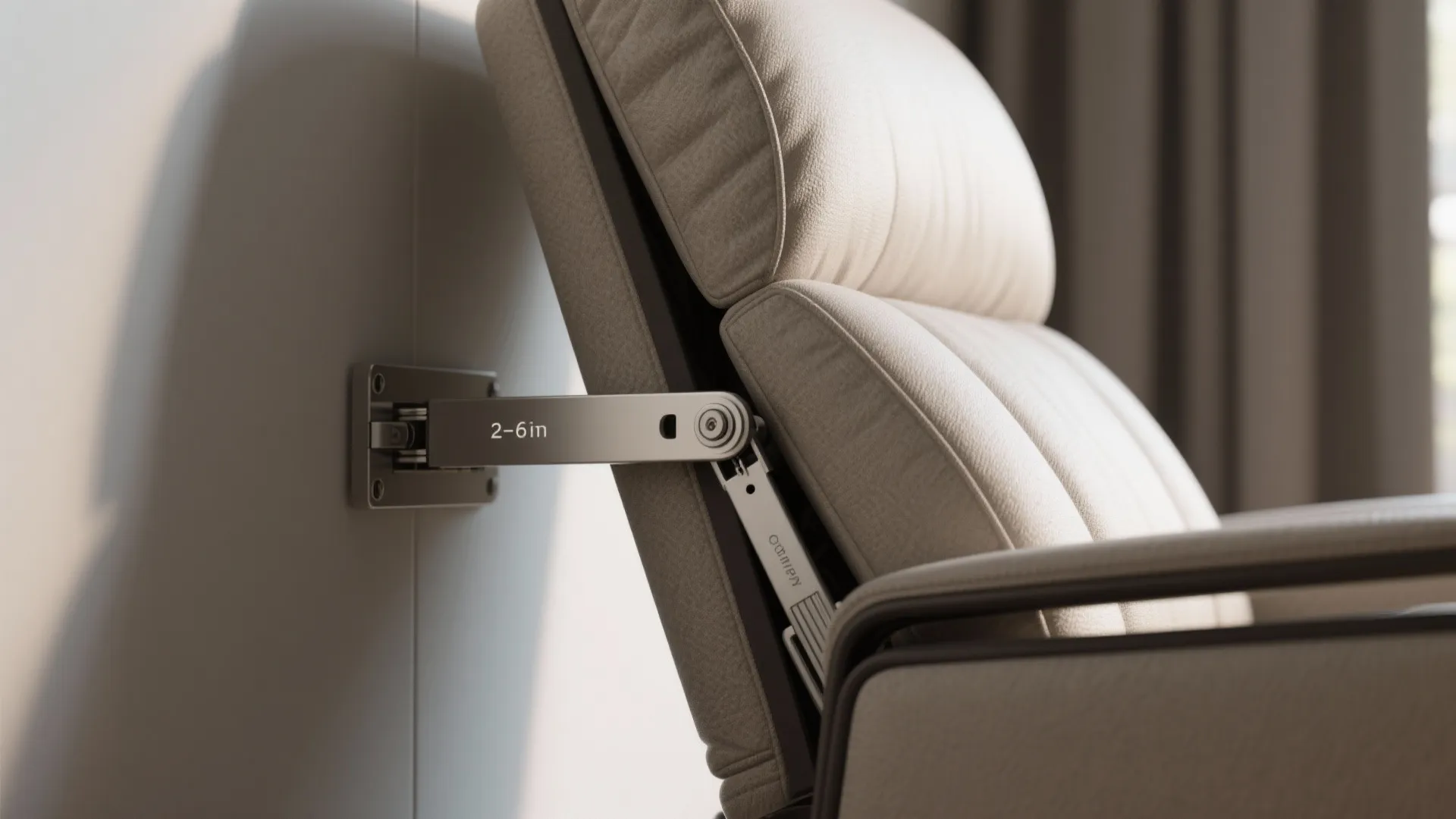 2. Wall-hugger mechanisms for narrow rooms