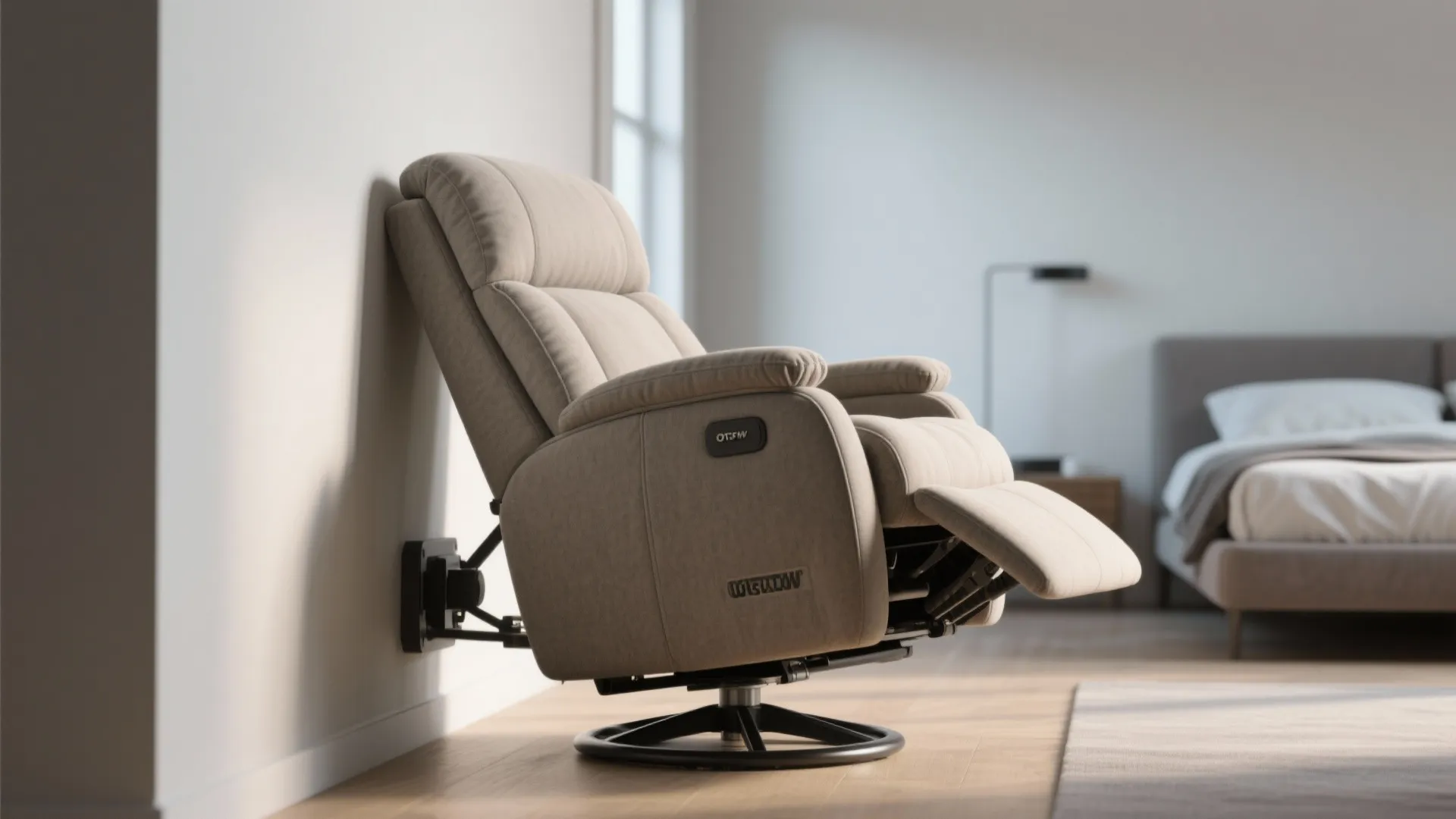 3. Wall-Hugger Swivel Recliner