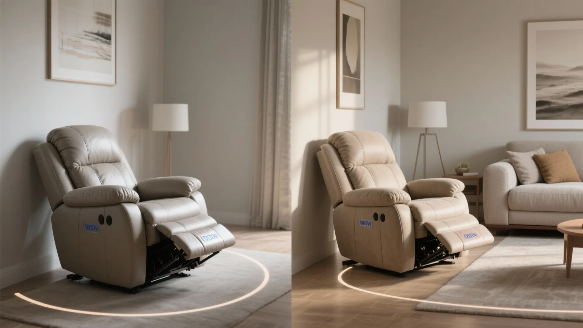 1. Pick the right recliner profile — wall-hugger or petite