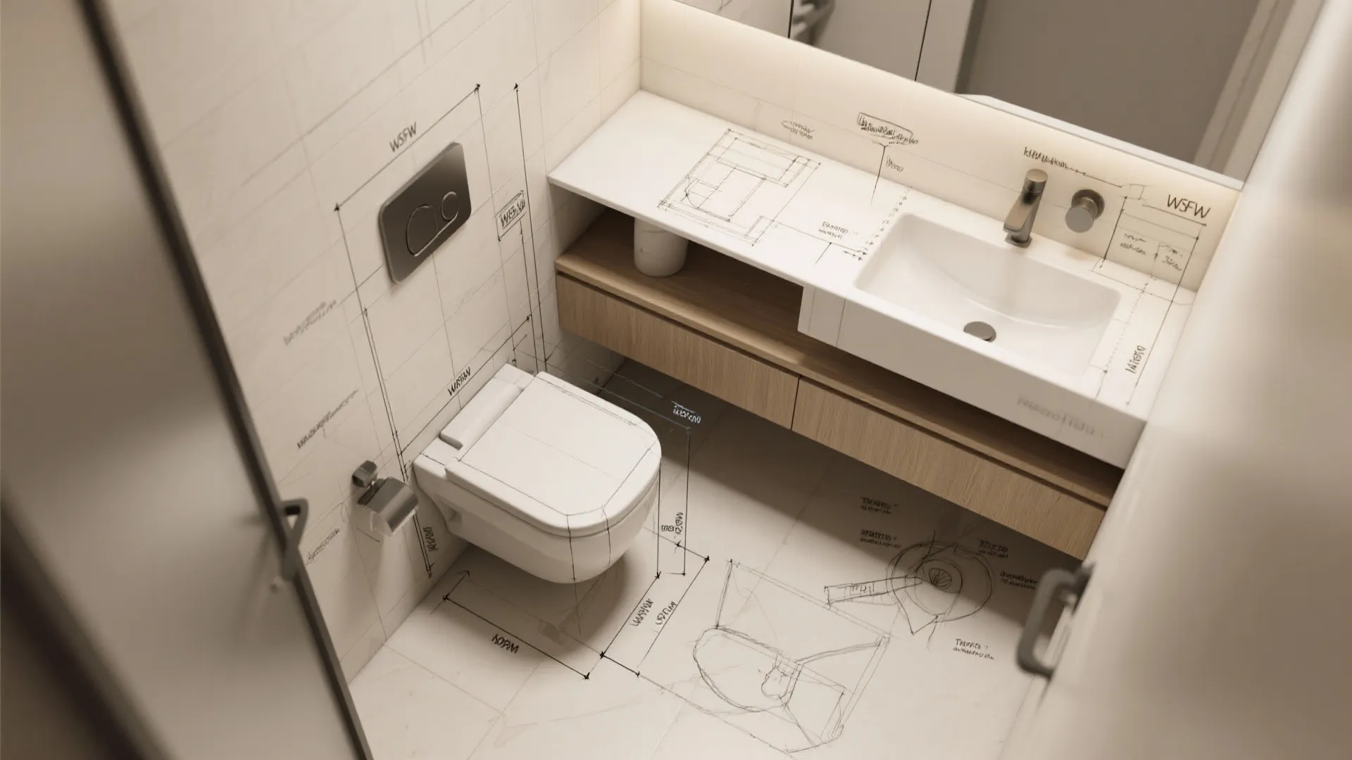 3. Mount things on the wall and plan precisely