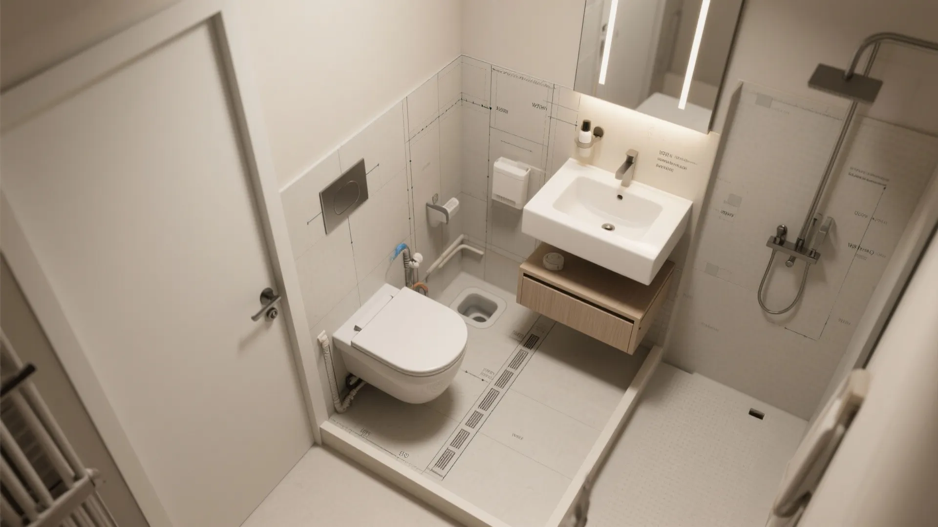 2) Wall-Hung Fixtures to Unlock Floor Space