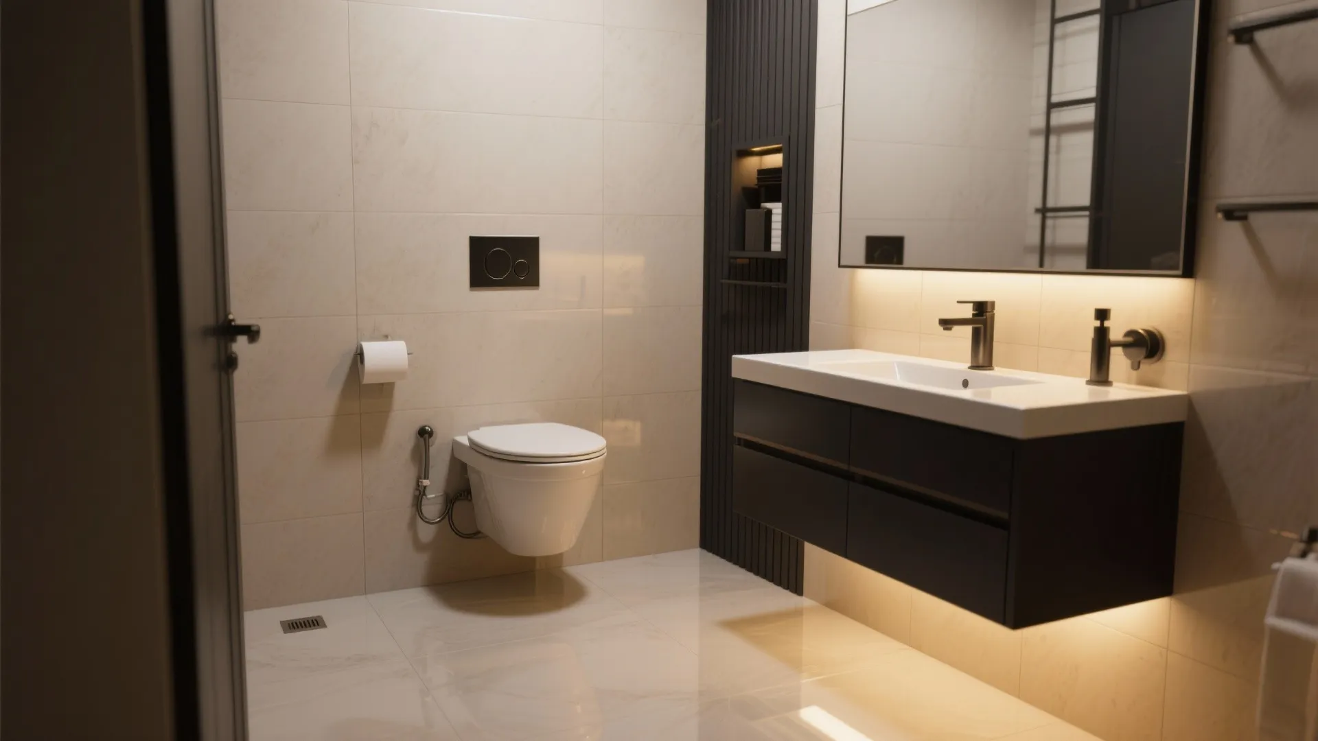 2) Wall-Hung Fixtures to Unlock Floor Space