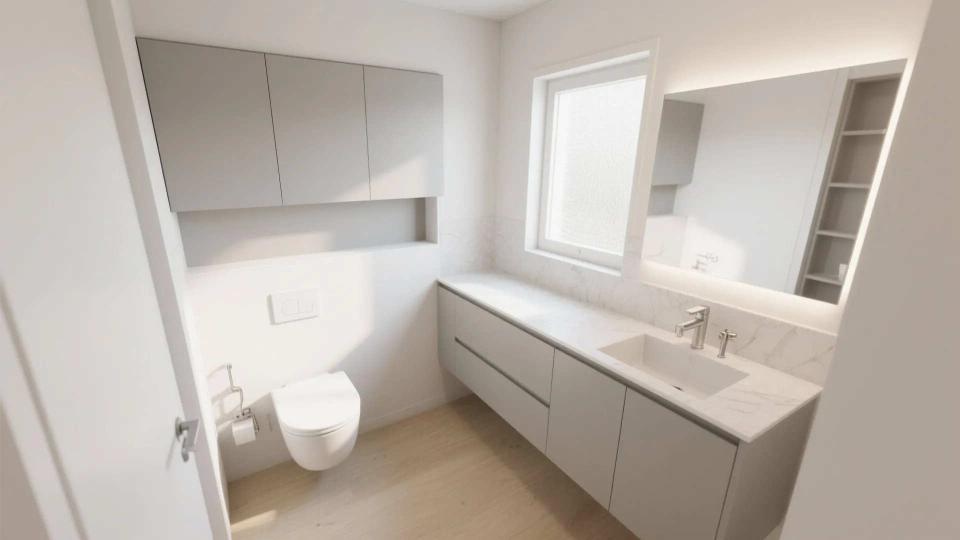 Wall-Hung Fixtures to See More Floor