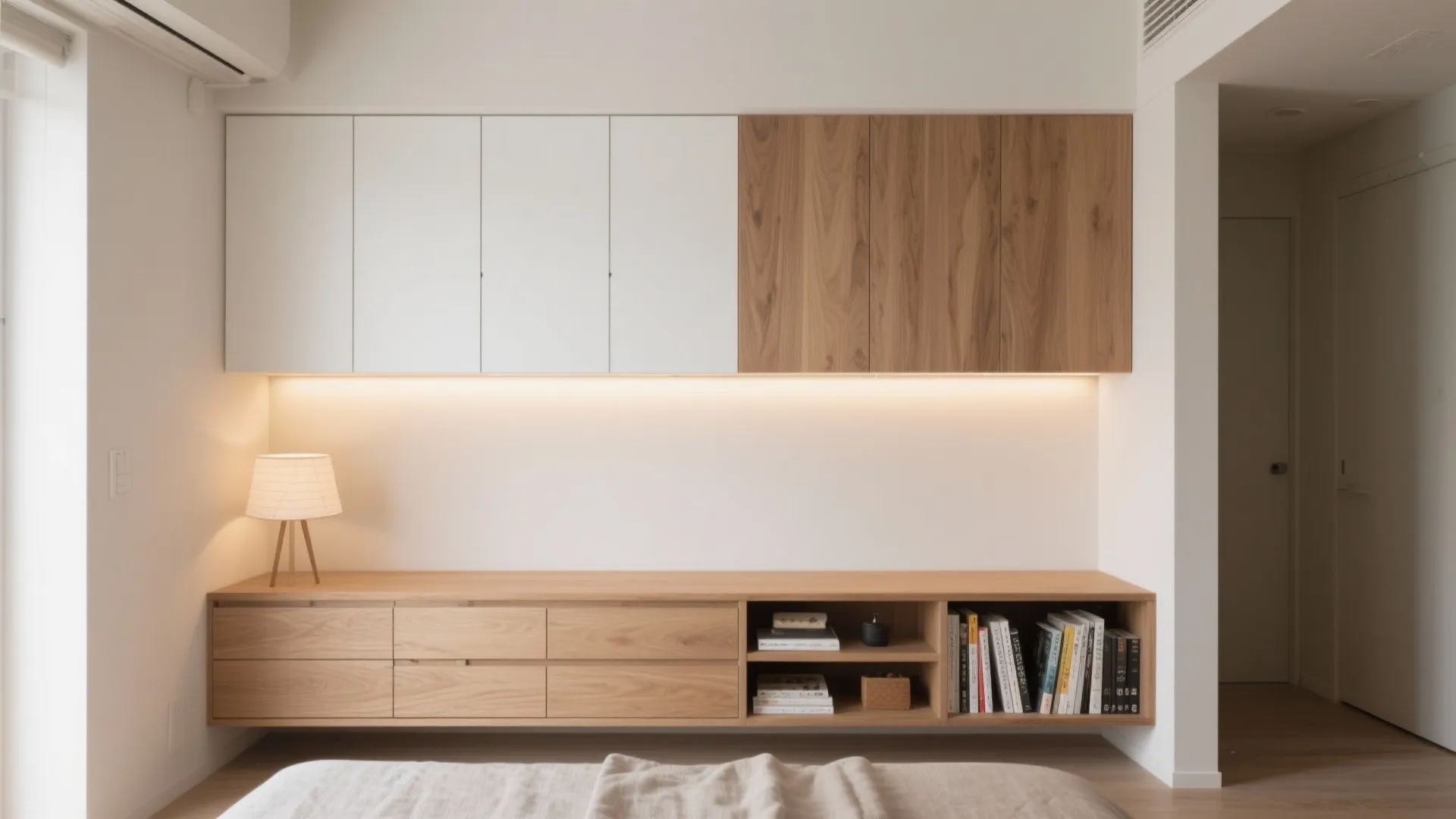 ウォール一体型の収まりで“置く”から“挿す”へ（日本都市の収納設計×収納技巧）