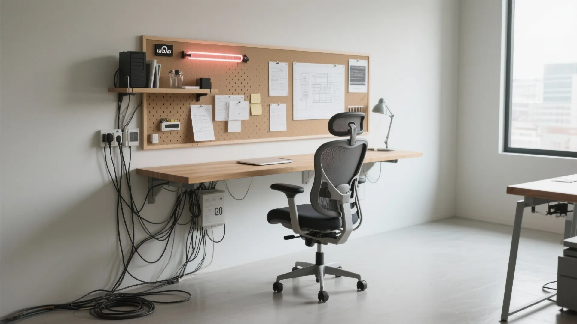 Tips 9: ワークスペースは「壁1枚分」で十分（東京小戸型／日本室内設計）