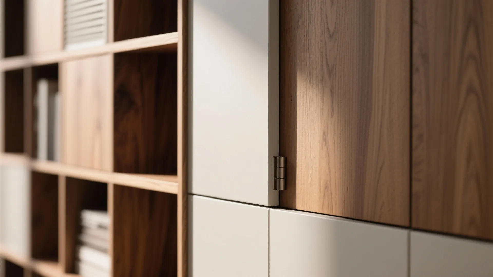 Minimalist modular storage wall