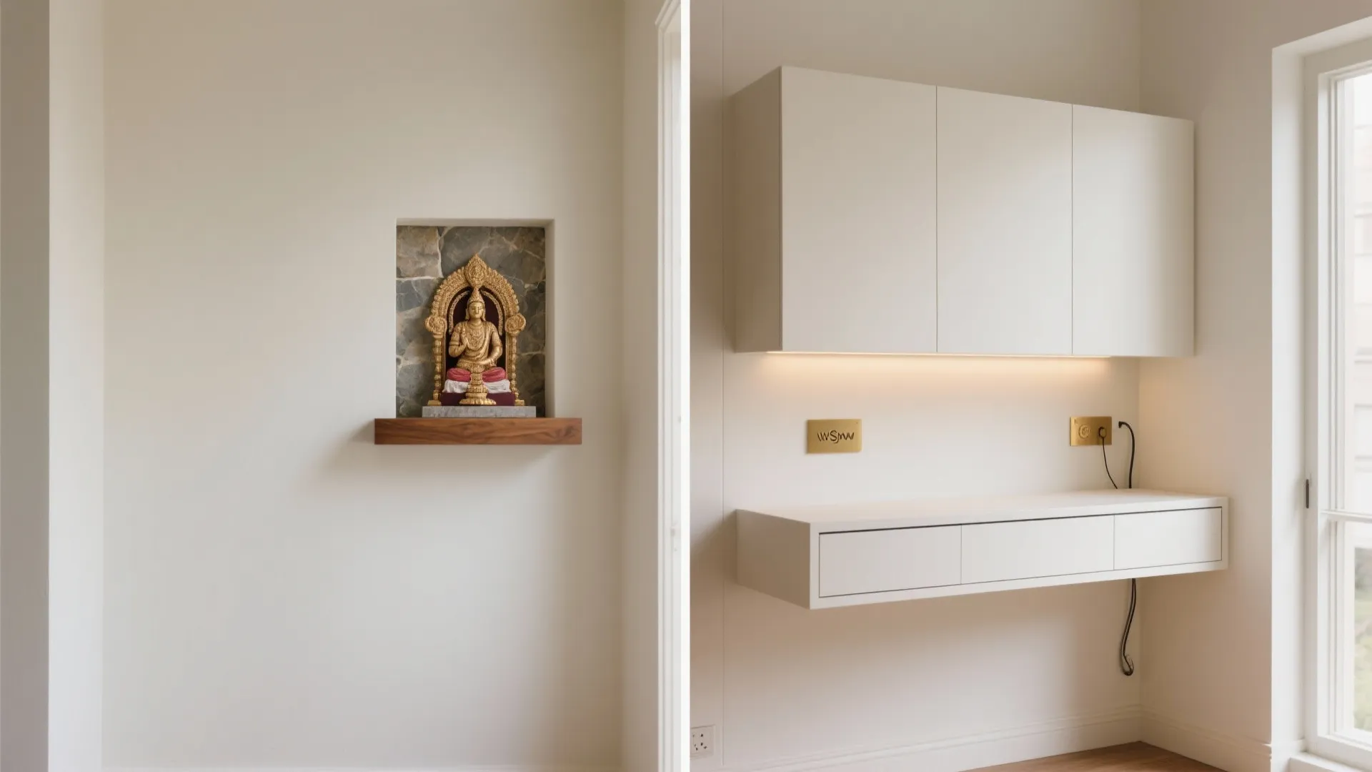 Wall-Mounted Mandir Units for Small Homes