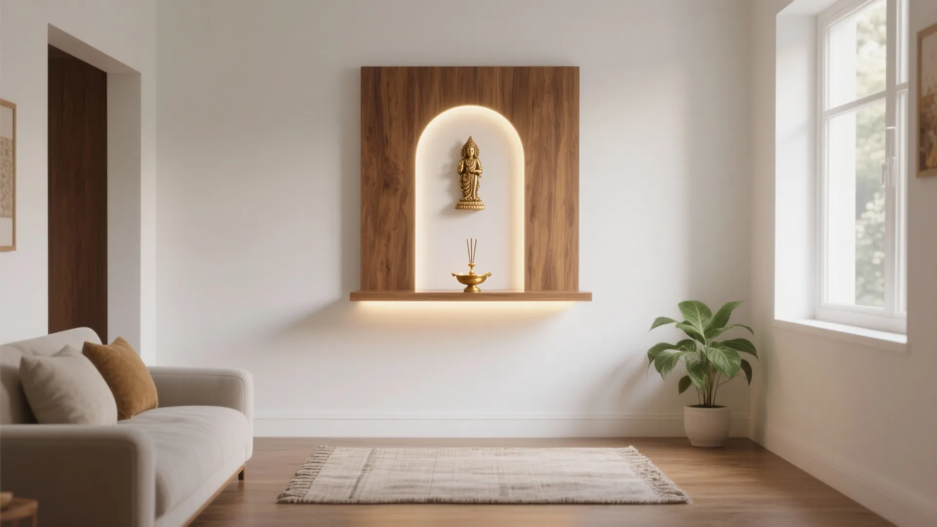 5 Simple Pooja Mandir Designs for Walls: Space-savvy, Vastu-conscious, and beautiful ideas for compact homes