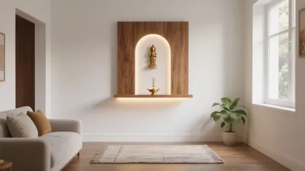 5 Simple Pooja Mandir Designs for Walls