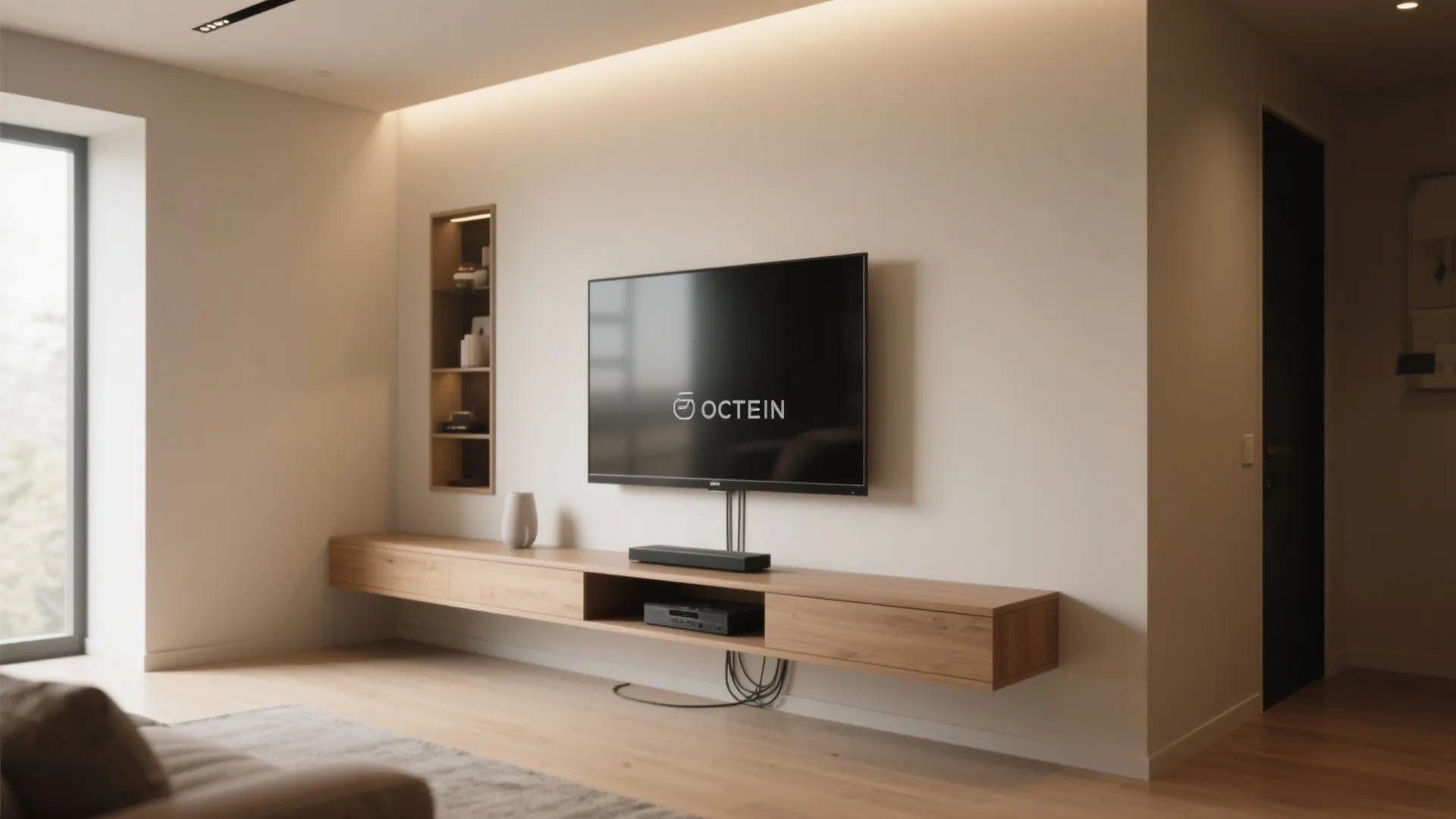 2. Wall-mounted Media Center