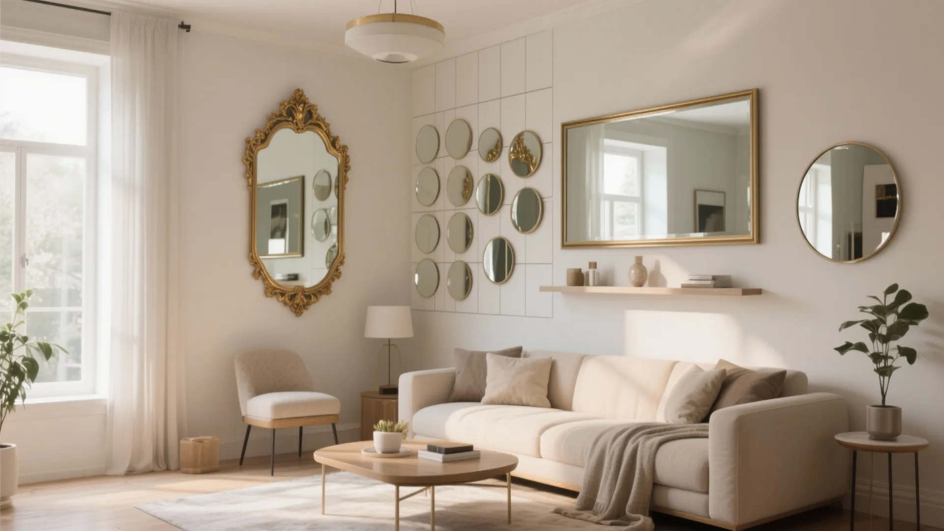 5 Wall Mirror Design Ideas for Living Rooms: Stylish wall mirror inspirations that make your living room feel larger, brighter, and more inviting