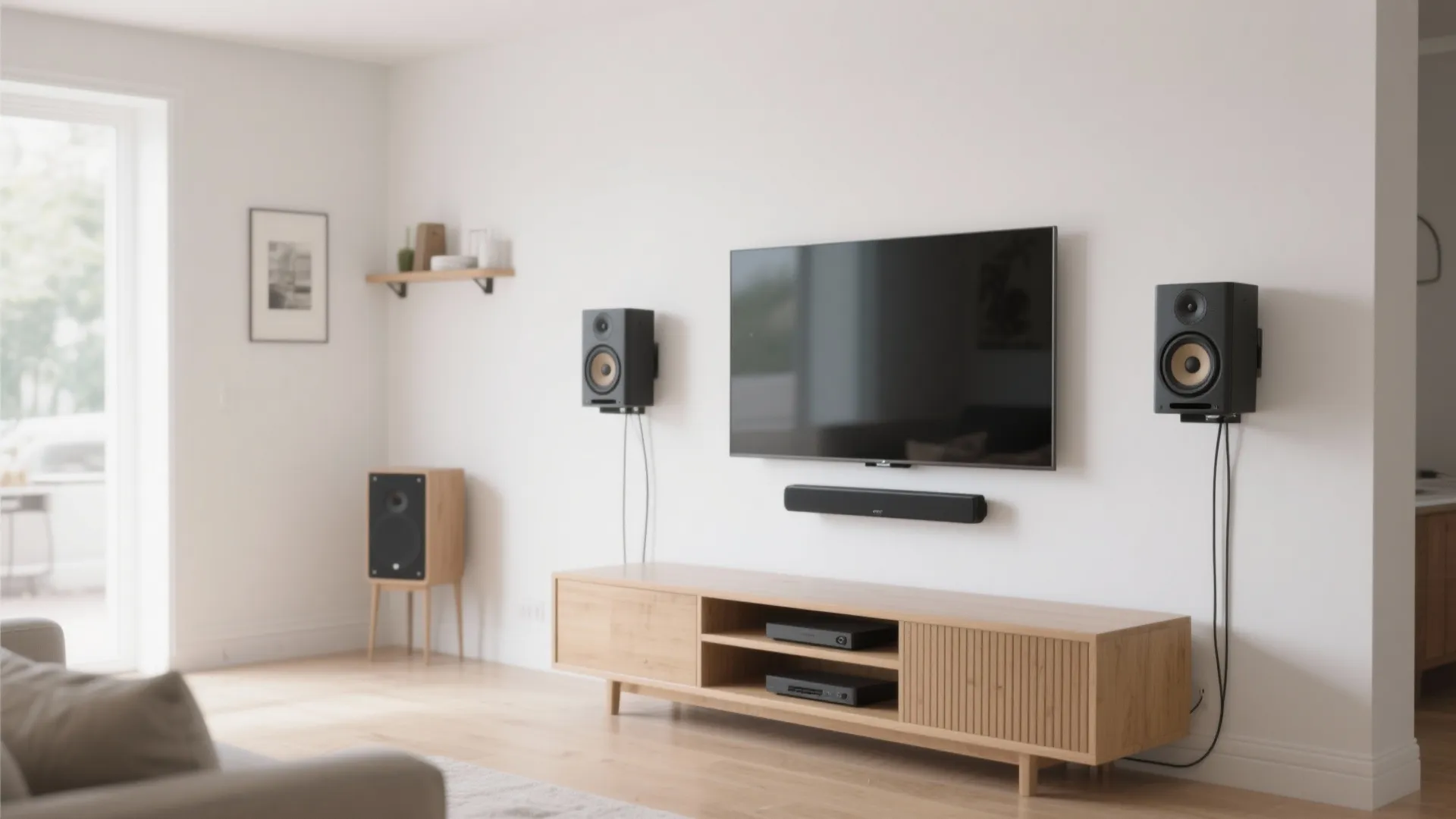 Minimalist wall-mount layout