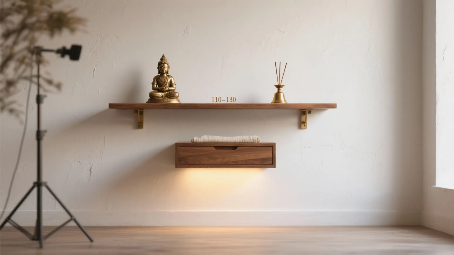 Minimalist Wall-Mounted Pooja Shelf