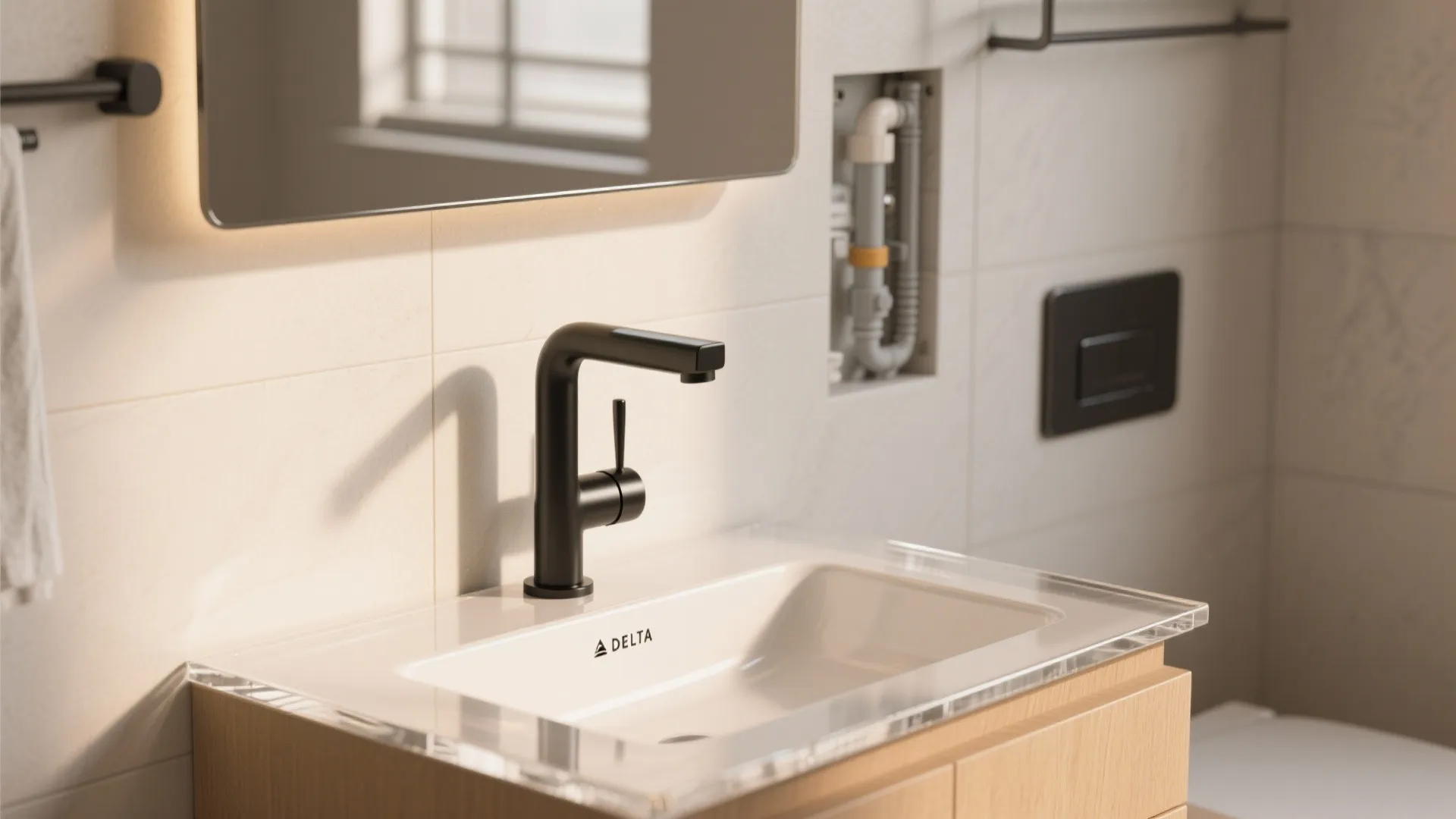 5. Wall-mount faucet to save counter space